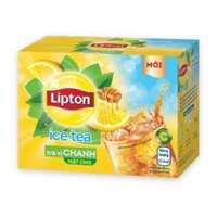 Ice tea chanh mật ong Lipton hộp 16 gói x 14g
