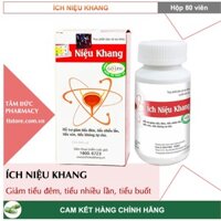 ÍCH NIỆU KHANG [Hộp 80 viên] - Giảm Tiểu đêm, tiểu nhiều lần, tiểu không tự chủ, OAB