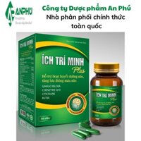 Ích Trí Minh Plus Hỗ trợ tăng tuần hoàn máu não cải thiện trí nhớ hiệu quả lọ 30 viên