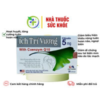 Ích Trí Vương - Hoạt tuyết, tăng cường lưu thông máu não, giảm triệu chứng thiểu năng tuần hoàn não (H/30 viên)