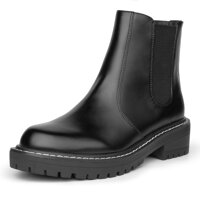 Ichigo Women's Ankle Boots Slip On Chunky Heel Chelsea Boots