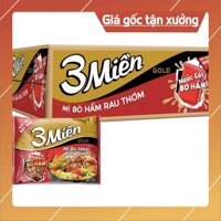 [ICLN9 giảm 5K cho đơn hàng 50k]  Thùng Mì 3 Miền Gold Bò Hầm Rau Thơm 75g x 30 Gói