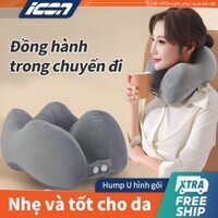 ICON Gối Chữ U Hump,Vệ gối tiện lợi cho chuyến đi dài hạn, Phòng ngừa mệt mỏi khi đi xe và làm việc tại văn phòng