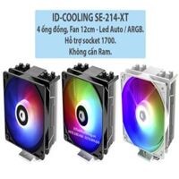 ID-COOLING SE-214-XT, 4 ống đồng, Fan 12cm - Led Auto / ARGB, hỗ trợ socket 1700.