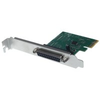 IEEE 1284 DB25 25 Pin Parallel Port PCI-E PCI Express Card Adapter for PC