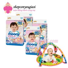 Combo 4 gói bỉm - tã quần Moony cho bé trai XL38