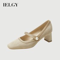 IELGY      Giày cao gót nữ  French Mary Jane giày cao gót nữ váy đa năng cổ điển