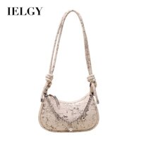 Ielgy Chain Túi xách nữ Túi đeo nách thời trang Túi lưỡi liềm thời trang