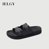 IELGY  dép dễ thương nữ dép và dép một chữ phong cách Hàn Quốc dép và dép mềm trong nhà