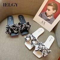 IELGY DépNữ Thời Trang Mùa Hè Nơ Dép Nữ Hàn Quốc