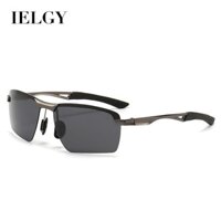 Ielgy Kính râm phân cực nhôm-magnesium mới ngày đêm sử dụng kép lái xe câu cá nhìn đêm kính ngoài trời đi xe kính râm nam