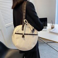 Ielgy thời trang mori phù hợp với túi xách bánh kếp tròn nhỏ cầm tay đơn giản dành cho nữ