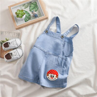 IENENS Summer 1PC Kids Baby Boys Jumper Cotton Clothes Clothing Short Trousers Overalls Toddler Infant Boy Girl Pants Denim Shorts Jeans Overalls Dungarees Jumpers Jumpsuit 1 2 3 Years