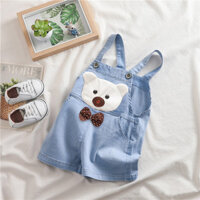 IENENS Summer 1PC Kids Baby Boys Jumper Cotton Clothes Clothing Short Trousers Overalls Toddler Infant Boy Girl Pants Denim Shorts Jeans Overalls Dungarees Jumpers Jumpsuit 1 2 3 Years
