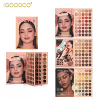 IGOODCO 120 Màu Shimmer Matte Nhiều Màu Phấn Mắt Tấm Sách Hình Trang Điểm Phấn Mắt Tấm lấp lánh nữ tính