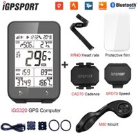 IGPSPORT IGS320 Đồng hồ tốc độ Xe đạp chống nước không dây IPX7 GPS 2.4 inch LCD Đồng hồ tốc độ