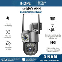 IHOPE V380 camera 360 Trong nhà và ngoài trời an ninh IP ống kính kép HD 1080P trong nhà wifi 4G