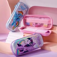 Iigen Yizheng Sinh Viên Sáng Tạo Văn Phòng Phẩm My Little Pony EVA Hộp Đựng Bút Chì Ba Chiều Trái Tim Cô Gái Ziyue Hộp Văn Phòng Phẩm Học Sinh Tiểu Học Lưu Trữ Darong Bãi Biển Chống Sốc Di