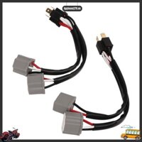 Ilikebag 2 Chiếc 9003 H4 Đèn Pha Dây Ổ Cắm Adapter Nam Đến Nữ Bộ Chia Cho Xe Tải Bán LED cáp