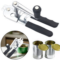 [Ilisland] Hướng dẫn sử dụng dụng dụng cụ mở hộp hạng nặng Dễ dàng cho lon lớn có nam châm, Dụng cụ mở hộp quay tay gấp có lưỡi thép Carbon