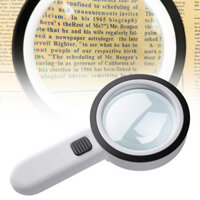 [Ilisland] Kính lúp có đèn, Kính lúp lớn cầm tay 30X Kính lúp 12 đèn Led chiếu sáng cho người cao tuổi Đọc sách, Hàn