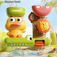 Illusion LIMIT Baby Spin Top Đồ chơi tắm Vịt & Sư tử Xịt nước cho bé trai