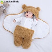 Illusion LIMIT Baby Swaddle Unisex Soft Flannel Trẻ sơ sinh Ba lô ngủ sơ sinh