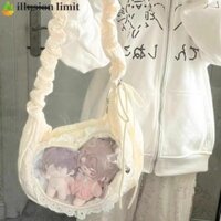 Illusion LIMIT Love Heart Pocket Itabag Clear Portable Woman Girls