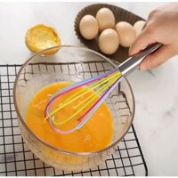 [ILOVEDIY] Dụng Cụ Đánh Trứng Cầm Tay Bằng Thép Không Gỉ Nhiều Màu Dụng Cụ Đánh Bóng Nhà Bếp Bằng Silicon Dụng Cụ Đánh Sữa Trứng