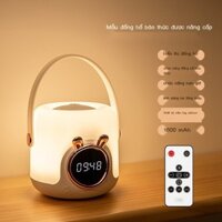 Im Lặng Cảm Ứng Đèn Ngủ Cho Bé Cho Con Bú Bảo Vệ Mắt Đồng Hồ Báo Thức Ngủ Điều Khiển Từ Xa