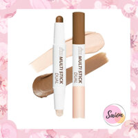 i’m meme shading nose shadow highlight Korean cosmetics small face makeup contour pen gift i’m multi stick dual (001 contouring)