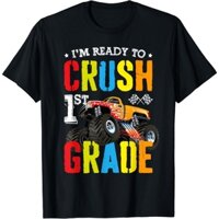 Im To Crush 1St Lớp Boy Monster Truck Back To School Áo thun