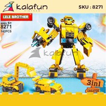 Đồ chơi Lắp Ráp Transformer Bumblebee Warrior Lele Brother 8271