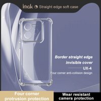 Imak Realme GT7 Pro 5G TPU Khung Thẳng Túi Khí Chống Sốc Mềm Ốp Lưng Silicon Trong Suốt Điện Thoại