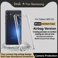Imak Samsung Galaxy M55 5G Túi Khí Bốn Góc Chống Sốc TPU Mềm Vỏ Ốp Lưng Silicon Samsung Điện Thoại