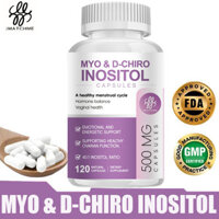 iMATCHME Viên nang Inositol Myo & D-Chiro với Folate Vitamin D Cân bằng nội tiết tố & Sức khỏe buồng trứng Duy trì
