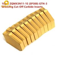 Imbutfl  10 Cái SP300 NC3020 GTN-3 CNC Grooving Parting Cut-Off Carbide Chèn Chiều Rộng 3mm