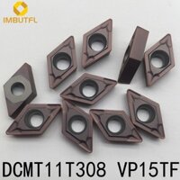Imbutfl  10 chiếc DCMT11T308 VP15TF Máy tiện CNC chèn dụng cụ cắt cacbua lưỡi dao quay