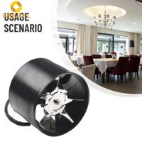 Imbutfl  Quạt hút 100 mm, Quạt hút khói 1.75 m3 / phút Quạt ống nội tuyến yên tĩnh