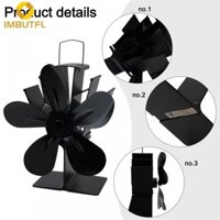 【IMBUTFL】5 Blade Stove Fan Comfortable Environment Heat Distribution Fan Silent Operation