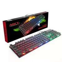 IMICE AK-800 RGB Bàn Phím Có Dây Cổng USB Cơ Cảm Giác 104 Phím RGB Backlit Game Miễn Phí Vận Chuyển