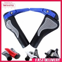 Imixcity 1pair ergonomic motorcycle mountain bike handlebar horn design anti-slip grip