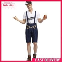 Imixcity 65% polyester + 35% cotton munich đàn ông lễ hội bia sân khấu biểu diễn trang phục nam yếm trang phục halloween