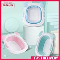 Imixcity baby bồn tắm di động có thể gập lại chậu rửa cho trẻ sơ sinh chậu rửa gấp giá đỡ chậu rửa chân