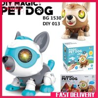 Imixcity robot dog toys for kids diy điều khiển âm thanh thông minh chó cưng cảm ứng đa chức năng điện tử