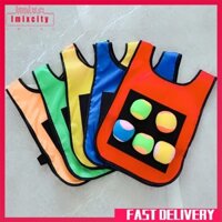 Imixcity trẻ em sticky jersey vest với sticky ball trò chơi áo ghi lê đạo cụ thể thao ngoài trời ném đồ chơi cho trẻ em
