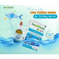 Imochild DHA nhỏ giọt Nhập khẩu ITALYA phát triển trí não và thị lực bé thông minh vượt trội. Lọ 20mlp