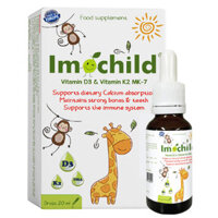 Imochild Vitamin D3 & Vitamin K2 MK-7, hỗ trợ tăng cường hấp thụ canxi