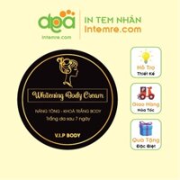 In 100 Tem Nhãn Giấy Decal Dán Intemre.com Kem Body, Cốt, Trộn - Kt:8cm