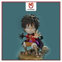 [IN 3D RESIN] Phôi Mô hình Luffy chibi size 10 cm chưa sơn